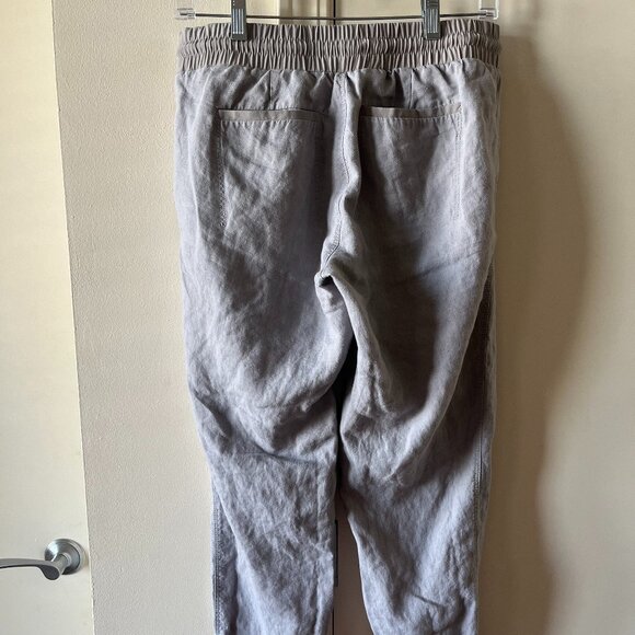 Athleta Women’s Linen Pull-On Jogger Pants Light Gray Size 4 - Picture 10 of 11